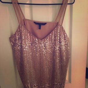 White House Black market sequin top